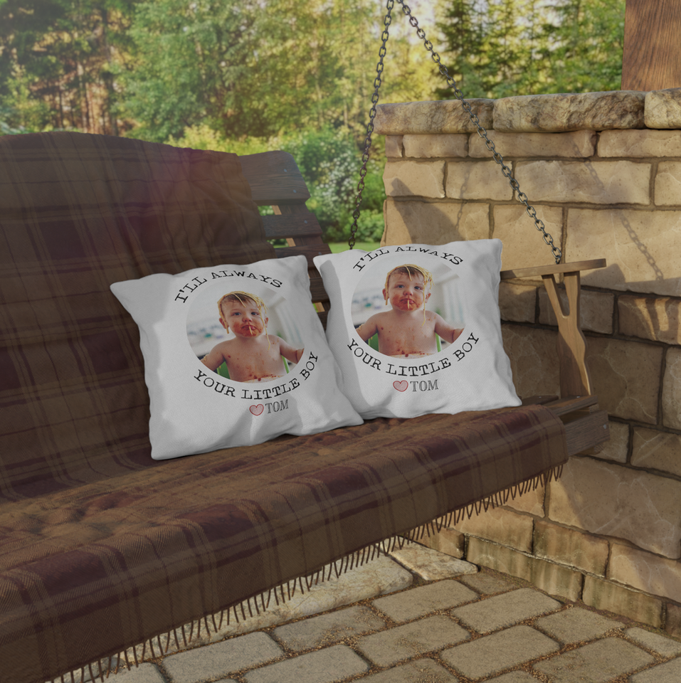 Personalized Gift for Mom Pillow from Kids, Pillow for Mom with Kids Name & Photo, Mom Pillow