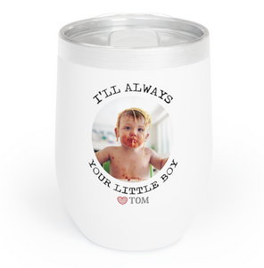 Personalized Gift for Mom Wine Tumbler, Wine Tumbler for Mom with Kids Name & Photo, Mom Wine Tumbler