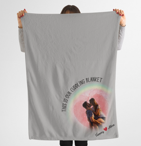 This Is Our Cuddling Blanket, Couple Gift for Him or Her Personalized Blanket