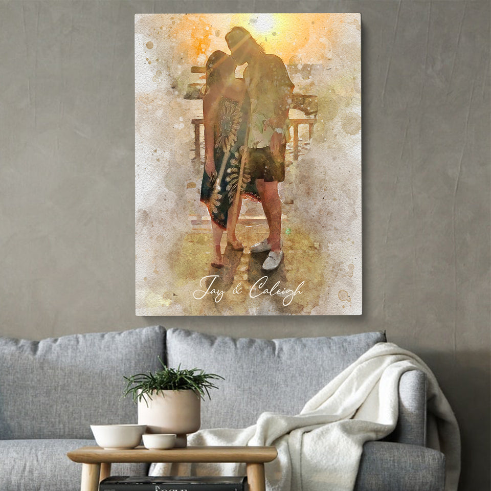 Valentine Gift For Couple, Valentine Day Gift For Him Her, Valentine Portrait