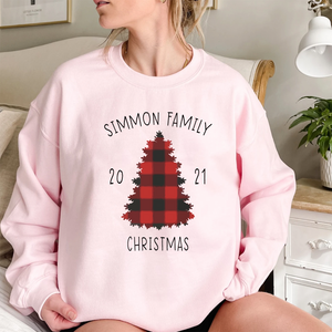 Personalized Family Christmas Gift Sweatshirt, Holiday Sweatshirt, Custom Christmas Jumpers