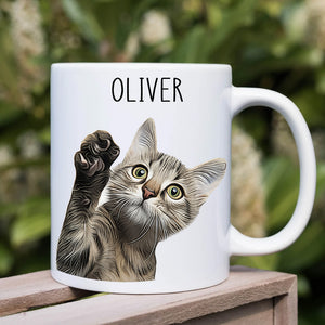 Custom Cat Mug Personalized Cat Mug with Photo & Name Custom Pet Mug Cat Mom Mug Gift for Pet Lovers Cat Coffee Mug