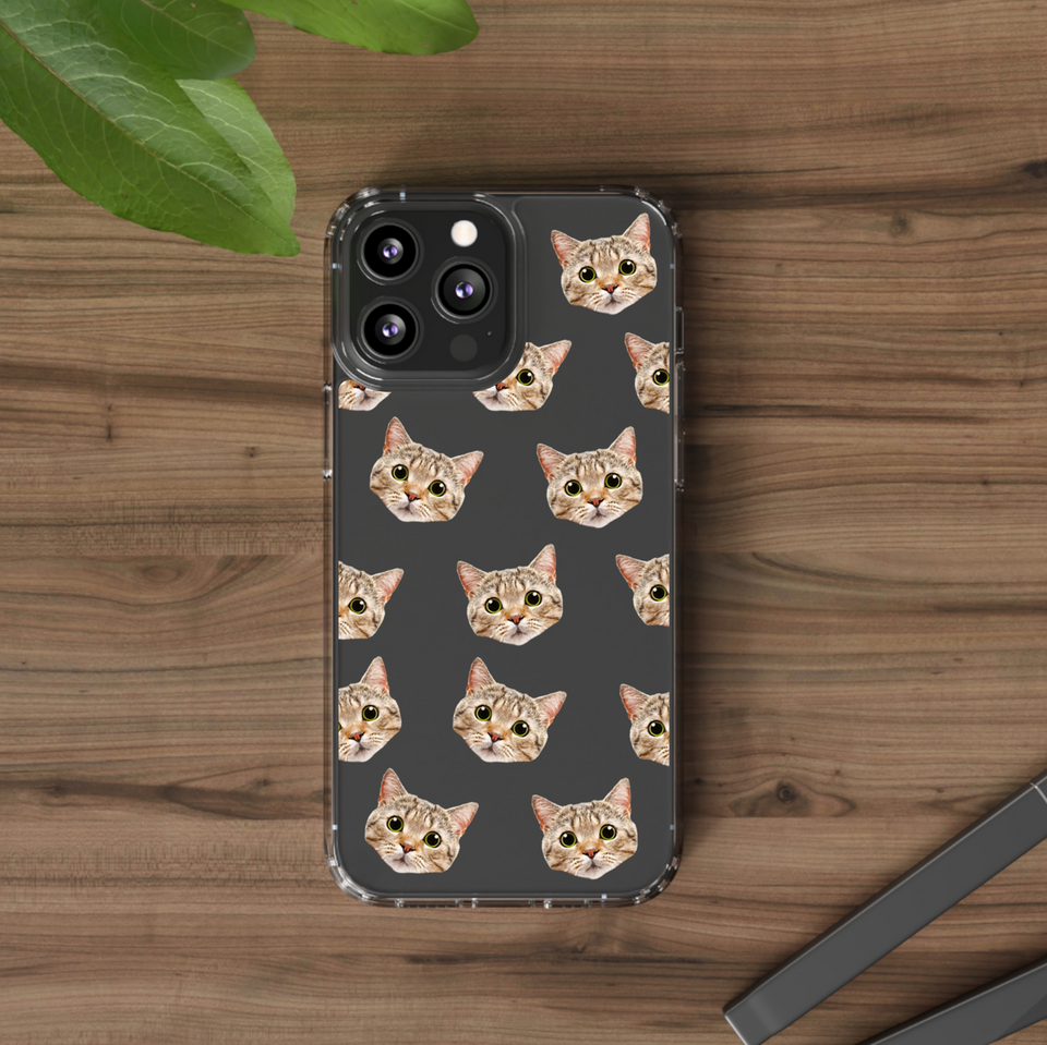 Custom Cat Phone Case, Custom Pet Illustrated Phone Case, Cat iPhone Case, Pet IPhone Case, Pet Lovers Gift, Dog Owner Gift
