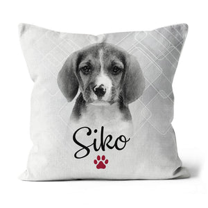 Custom Pet Pillow Using Pet Photo + Name Custom Cat Dog Pillow
