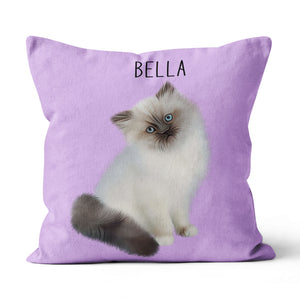Custom Pet Pillow Using Pet Photo Name Custom Cat Dog Pillow Personalized Cat Pillows Cat Picture Pillow Pet Picture Pillow