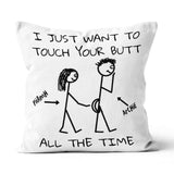 Valentine Gift For Boyfriend, Valentine Day Gift For Him, Funny Personalized Boyfriend Canvas Throw Pillow