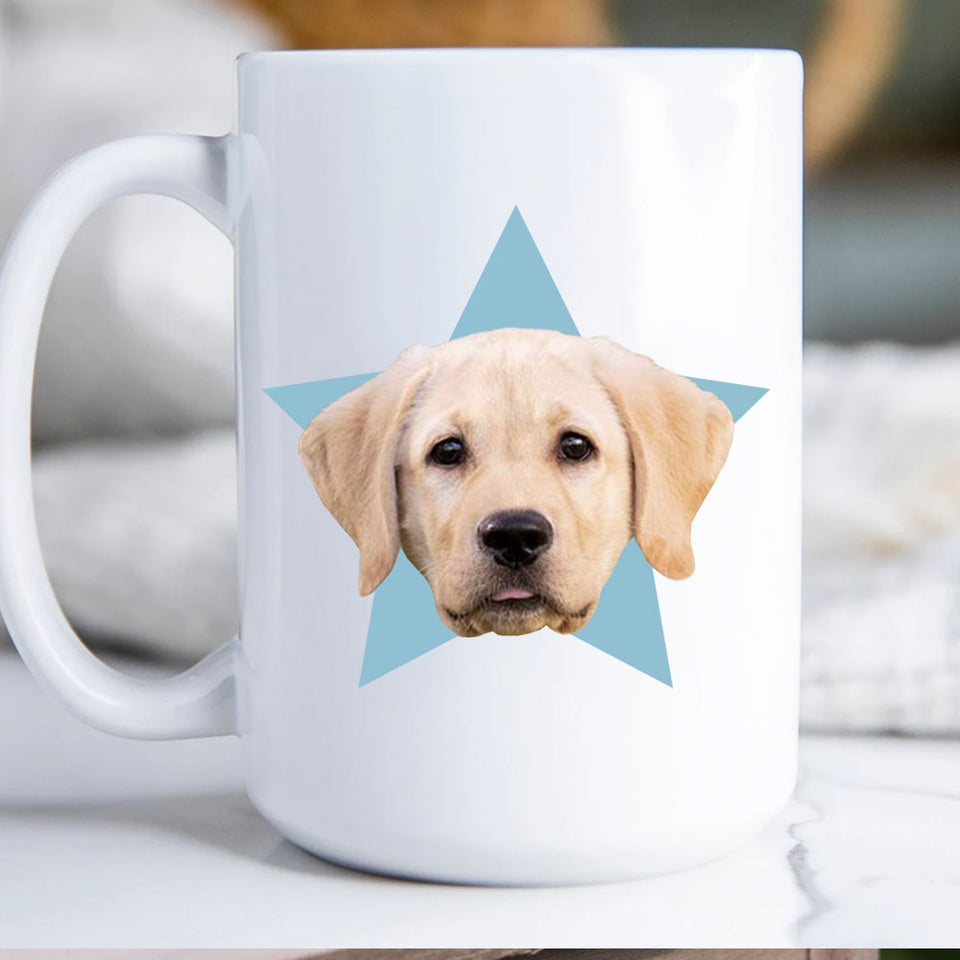 Dog Face Mug, Gift For Dog Lover, Custom Mug With Your Dog Face, Custom Dog Mug, Personalized Gift, Dog Mug, Dog Lover Gift, Customized Dog Mug