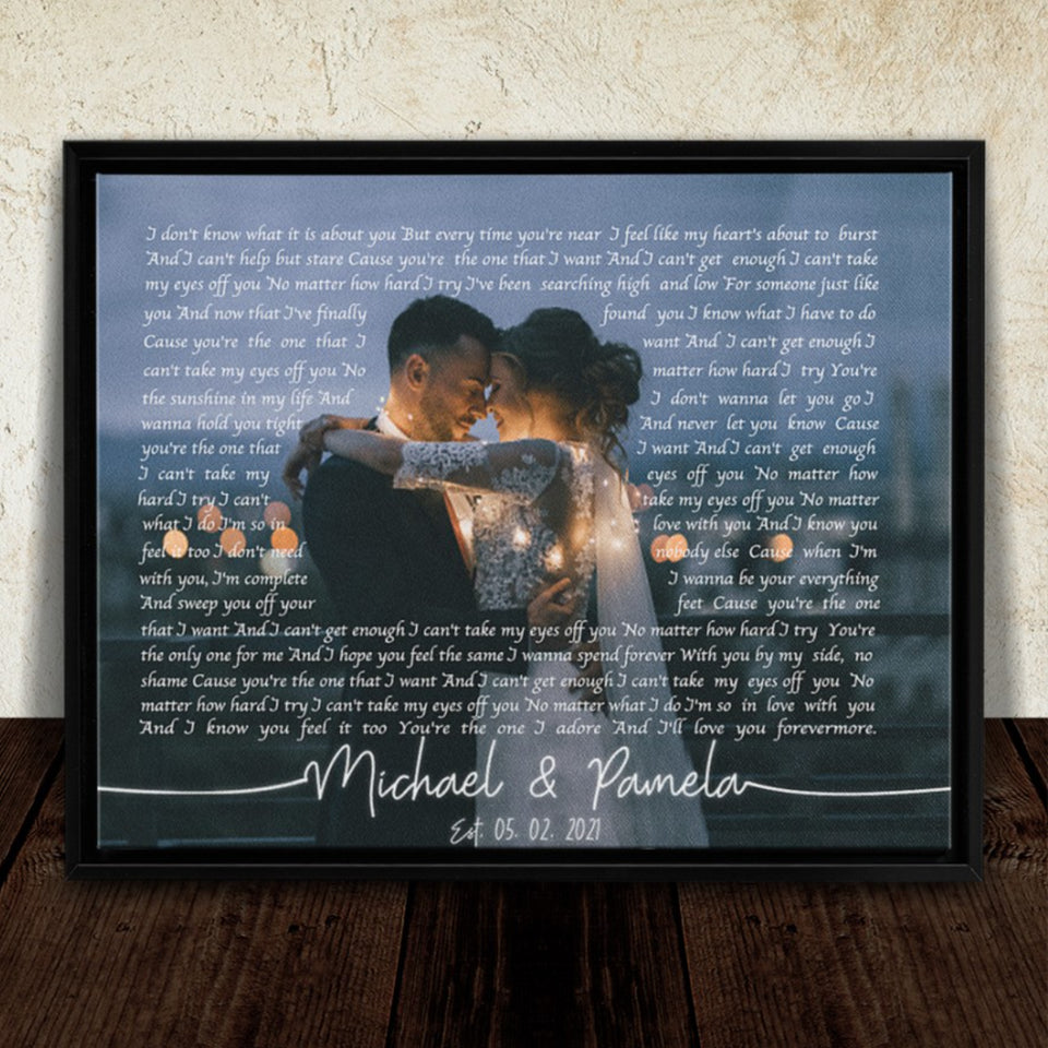 Song Lyrics Print, Song Lyrics Wall Art, Vinyl Record, Custom Song Lyrics,  First dance, Wedding Song Lyrics, Wedding Song, Song Lyrics