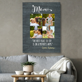 Personalized Mom Photo Canvas, Gift For Mom, Gift For Mother's Day, Birthday Gift For Mom, Mother Gift Canvas, Family Quote Canvas