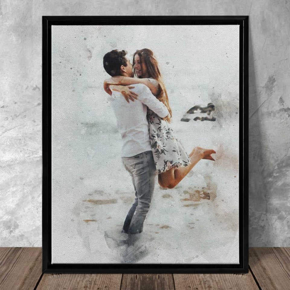 Personalised Couple Photo Frame, Girlfriend Birthday Gift, Boyfriend  Birthday Gift, Personalised Photo Gift, Personalised Engagement Gift -   Israel