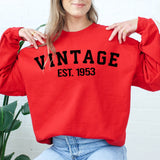 Custom Year 70th Birthday Sweatshirt, Vintage 1953 Birthday Sweatshirt for Women - GreatestCustom