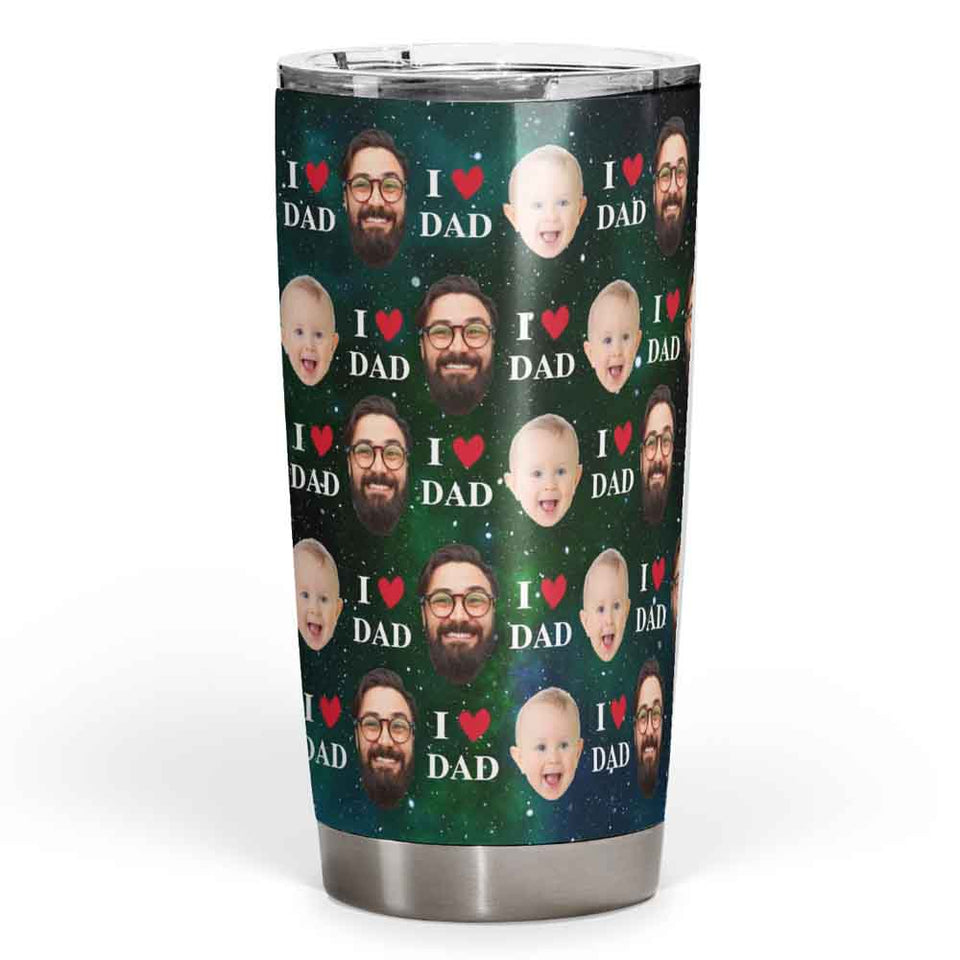 Personalized Tumbler for Dad, I love Dad Tumbler, Gift for Dad Tumbler