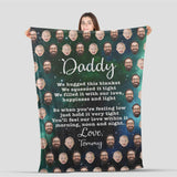 Personalized Blanket for Dad, Father's Day Blanket, Gift for Daddy Blanket