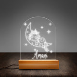 Personalized Night Light Baby Girl Gift Custom Name Nursery Baby Girl Unicorn LED Lamp Night Light