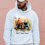 Personalized Best Dad Ever Hoodie for Hunting Dad, Hunting Dad Hoodie, Gift for Hunting Dad