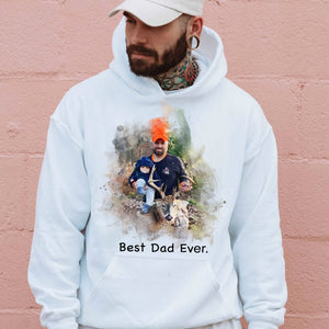 Personalized Best Dad Ever Hoodie for Hunting Dad, Hunting Dad Hoodie, Gift for Hunting Dad