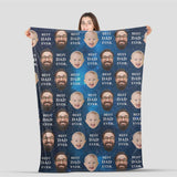Father's Day Blanket, Personalized Blanket for Dad, Best Dad Ever Galaxy Blanket