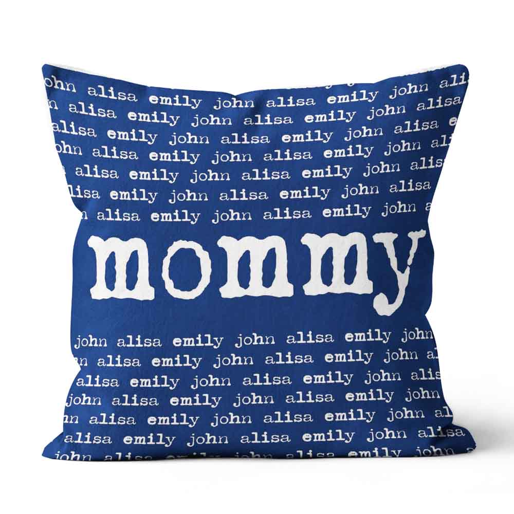 Personalized Pillow for Mom, Mommy & Kids Name Pillow, Gift for Mom Pillow