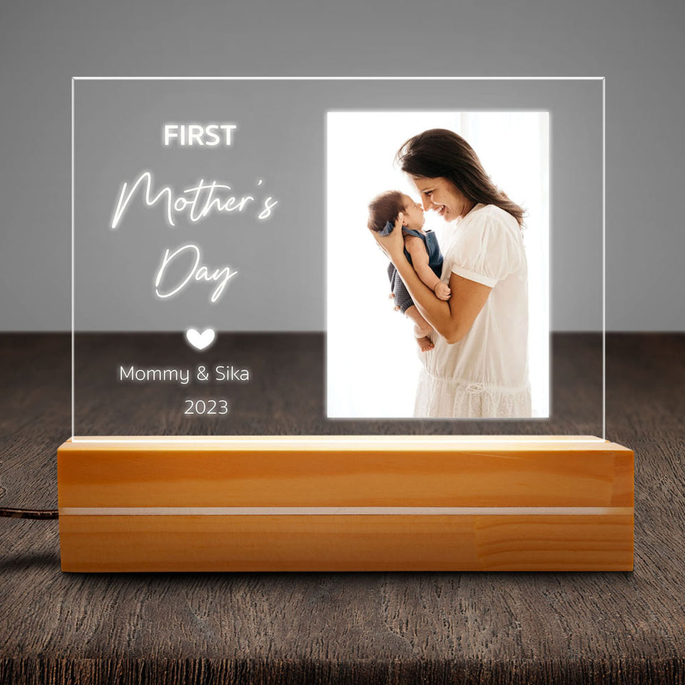 Mother's Day Gifts Personalized Gifts For Mom Acrylic Plaque LED Lamp Night Light
