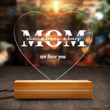 Mother's Day Gift For Mom Night Light Personalized Plaque LED Lamp Night Light