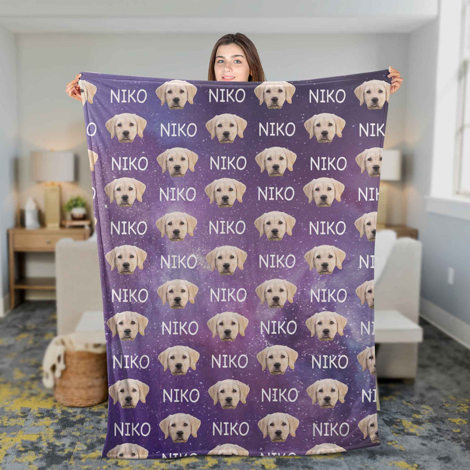 Personalized Custom Dog Mom Dad Funny Fleece/Sherpa Blanket, Dog Mom Gift Blanket
