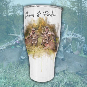 Personalized Tumbler for Hunting Dad, Hunting Dad Tumbler, Gift for Dad Tumbler