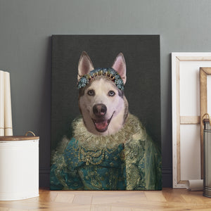 Royal Pet Portrait, Royal Pet Queen King, Dog Art, Custom Pet Funny Portrait, Renaissance Pet, Fancy Pet Portrait