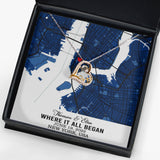 Personalized Where It All Began Anniversary Maps Valentine Necklace - GreatestCustom