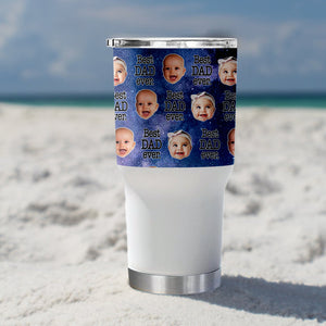 Personalized Best Dad Ever Tumblers with Pictures, Dad Tumbler - GreatestCustom
