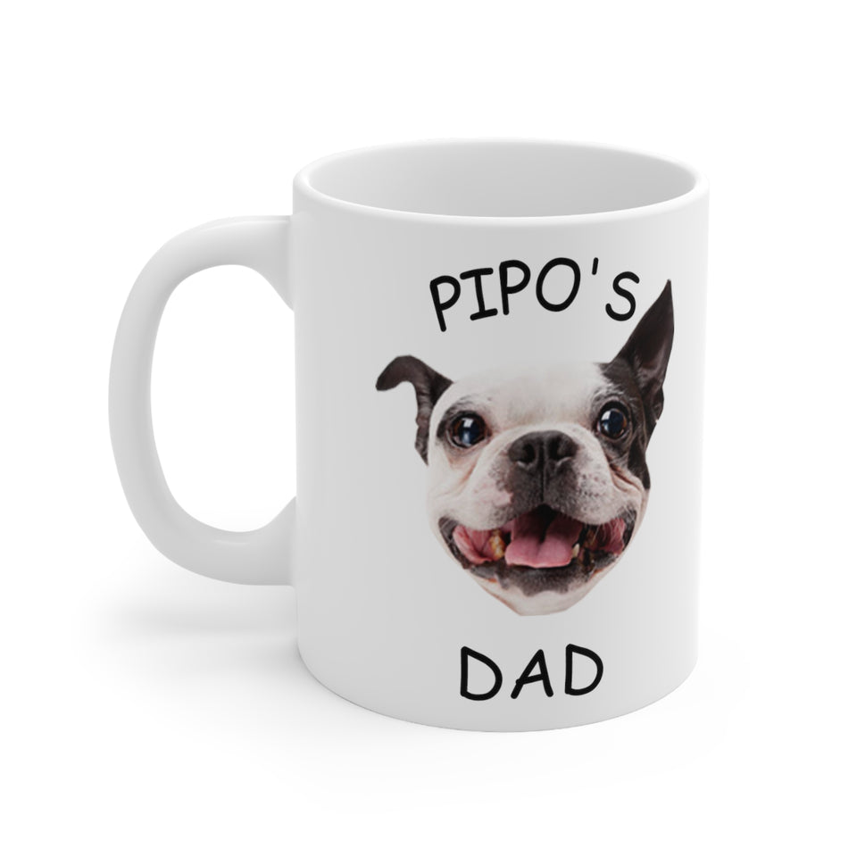 Dog Face Mug, Custom Dog Mug, Personalized Dog Mug, Dog Mom Mug, Dog Dad Mug, Custom Pet Mug