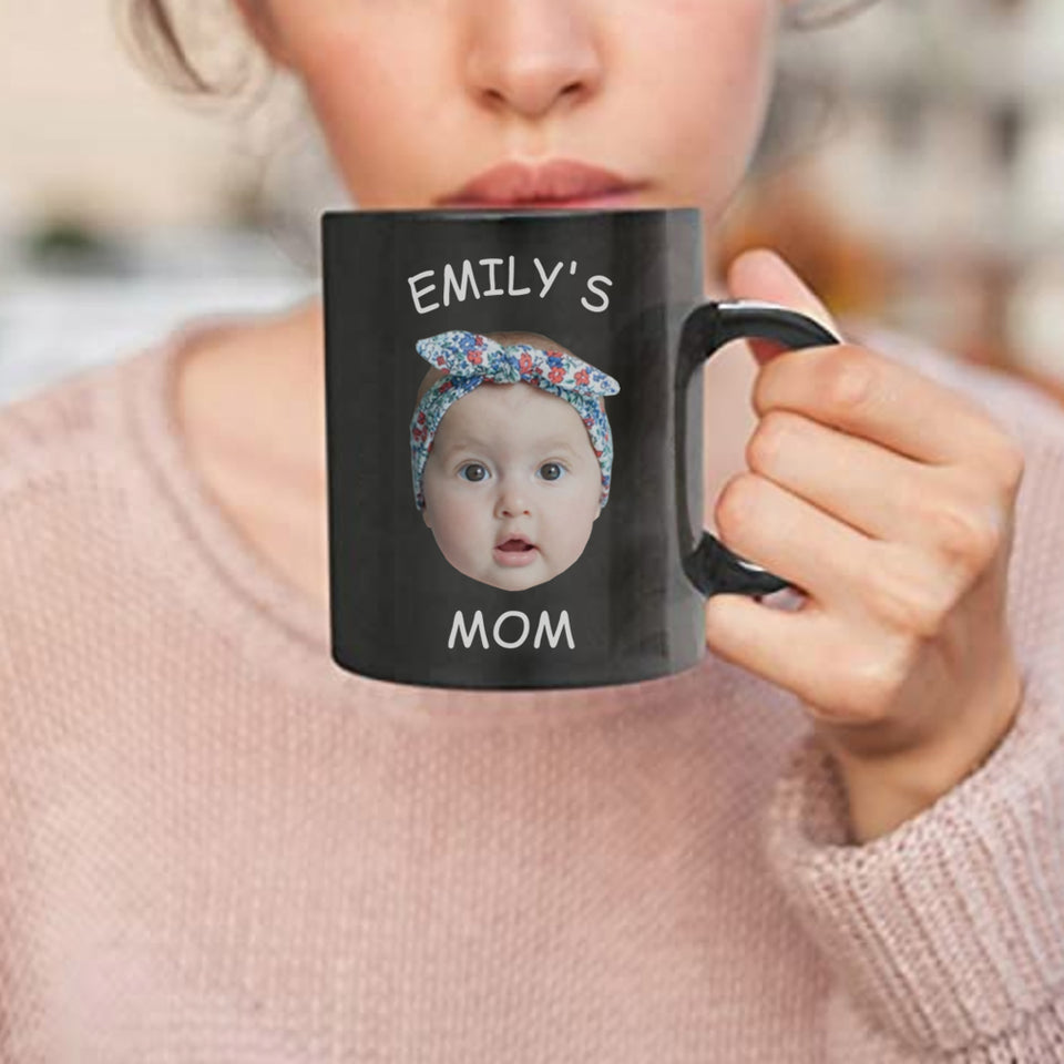 Custom Baby Face Mug, Baby Photo Mug, Personalized Baby Face Mug, Mug Gift For New Mom, New Mom Birthday Gift