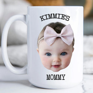 Custom Photo And Text Mug, Face Mug, Custom Photo Mug, Personalized Photo Mug, Custom Birthday Gift, Custom Baby Face Mug, Gift For Mom