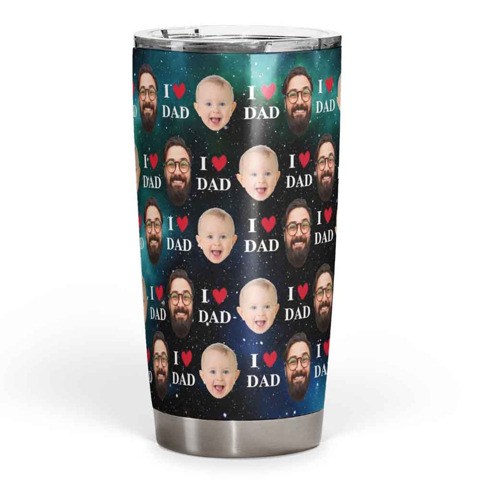 Personalized Tumbler for Dad, I love Dad Tumbler, Gift for Dad Tumbler