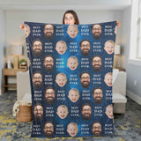 Father's Day Blanket, Personalized Blanket for Dad, Best Dad Ever Galaxy Blanket