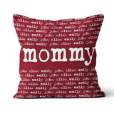 Personalized Pillow for Mom, Mommy & Kids Name Pillow, Gift for Mom Pillow