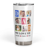 Personalized Photo Tumbler For Dad ,Father's Day Tumbler For Dad, Gift for Dad Tumbler