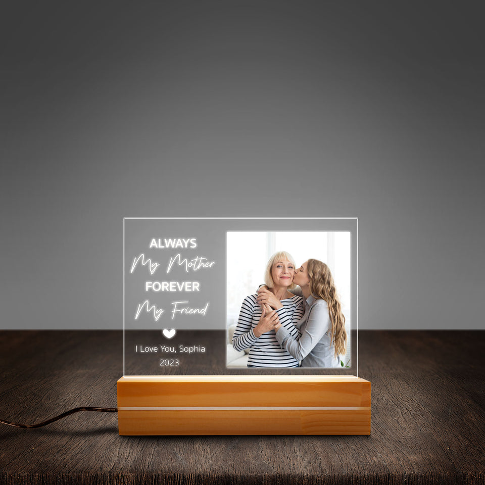 Mother's Day Gifts Personalized Gifts For Mom Acrylic Plaque LED Lamp Night Light