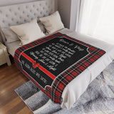 Grandparent Gift, Christmas Gift For Grandparent, Grandpa & Grandma Gift, Personalized Grandparent We Hugged This Blanket