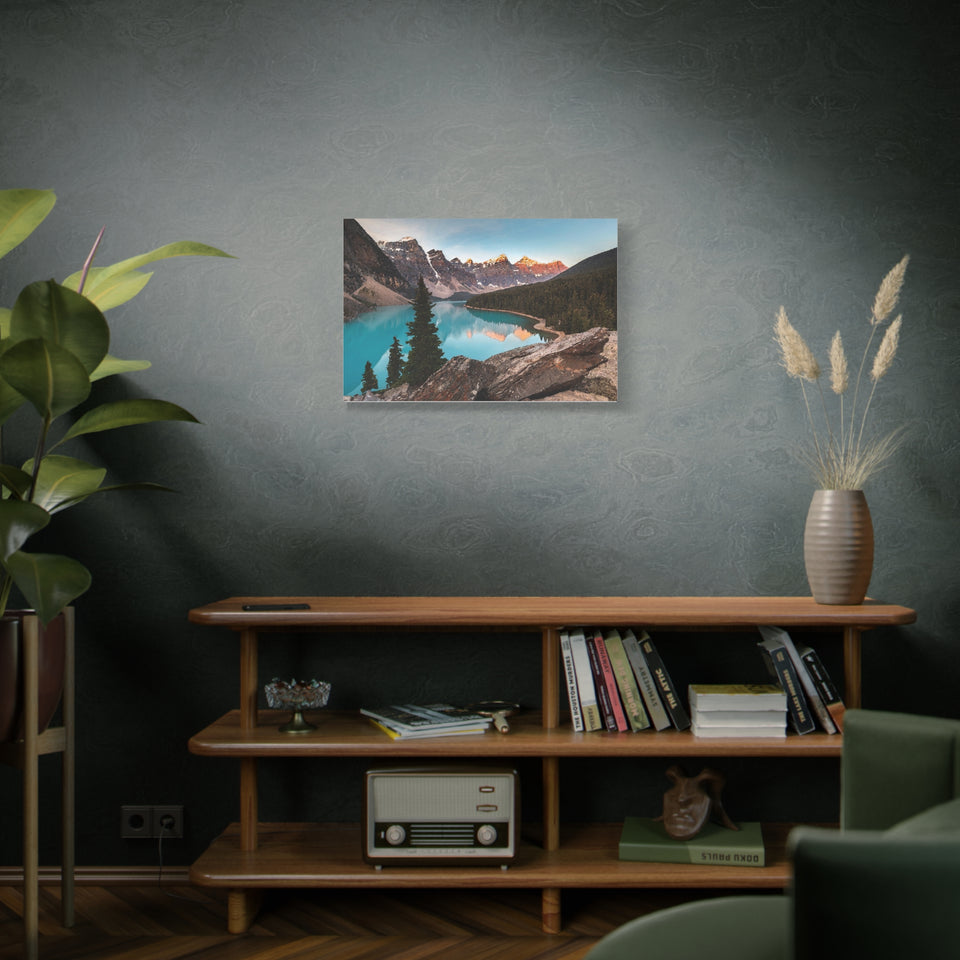 Custom Any Photo Watercolor Landscape Scenery Painting Canvas Wall Art - GreatestCustom