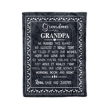 Grandparent Gift, Grandpa & Grandma Gift, Personalized Grandparent We Hugged This Blanket