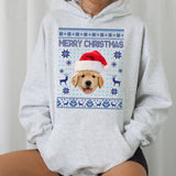 Custom Pet Dog Cat Face Ugly Christmas Sweater Sweatshirt - GreatestCustom