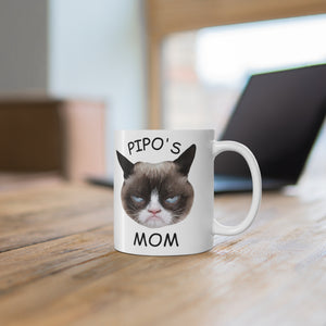Personalized Cat Mom Coffee Mug, Custom Cat Photo Mug, Mom Coffee Mug - GreatestCustom