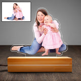Mother's Day Gift For Mom Photo Personalized Acrylic Plaque LED Lamp Night Light