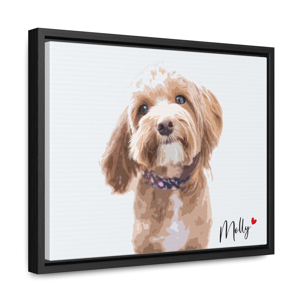 Pet Canvas Portrait From Photo, Painting From Photo, Pet Illustration, Dog Portrait Watercolor, Christmas Gift, Custom Pet Portrait