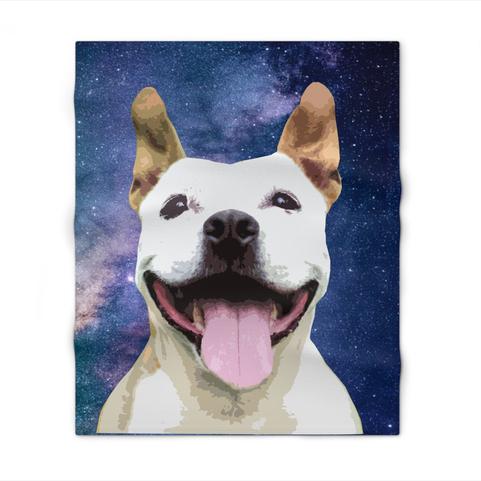 Personalized Pet Photo Portrait Blanket, Your Pet On A Blanket, Custom Pet Blanket - GreatestCustom