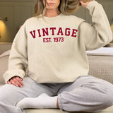 Custom Year 50th Birthday Sweatshirt, Vintage 1973 Birthday Sweatshirt for Women - GreatestCustom