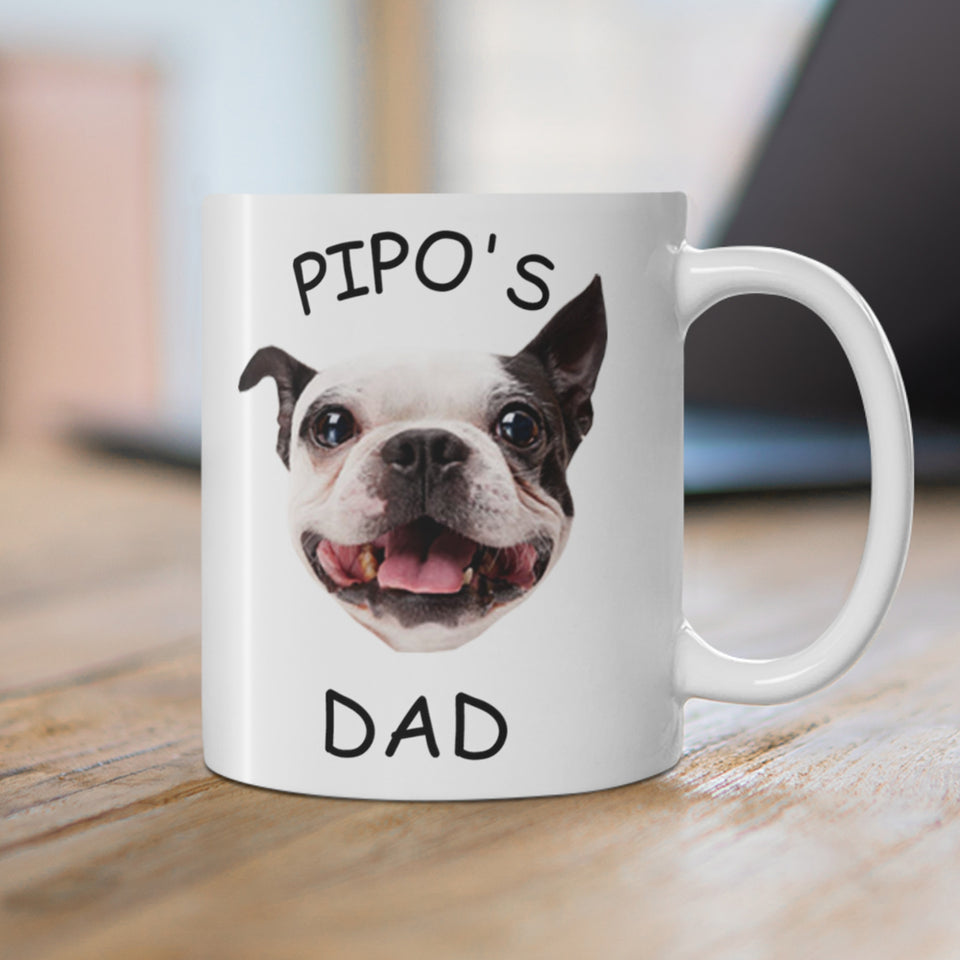 Dog Face Mug, Custom Dog Mug, Personalized Dog Mug, Dog Mom Mug, Dog Dad Mug, Custom Pet Mug