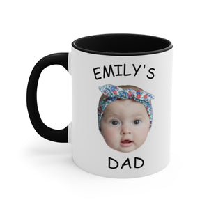 Custom Baby Face Mug, Baby Face Coffee Mug, Personalized Baby Face Mug, Mug For New Dad, Baby Photo Mug, New Father Gift