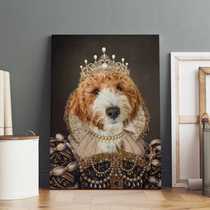 Custom Pet Portrait, Royal Pet Portrait, Mother'S Day Gift Pet Portrait Regal, Dog Portrait, Pet Loss Gift, Dog Passed Away, King Queen Pet