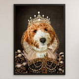 Custom Pet Portrait, Royal Pet Portrait, Fathers Day Gift Pet Portrait Regal, Dog Portrait, Pet Loss Gift, Dog Passed Away, King Queen Pet